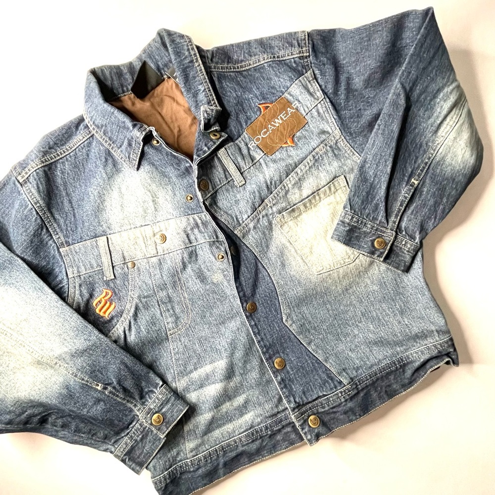 Rocawear denim jacket - size M 10-12